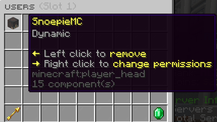 Realmify Users menu: manage slot members and permissions